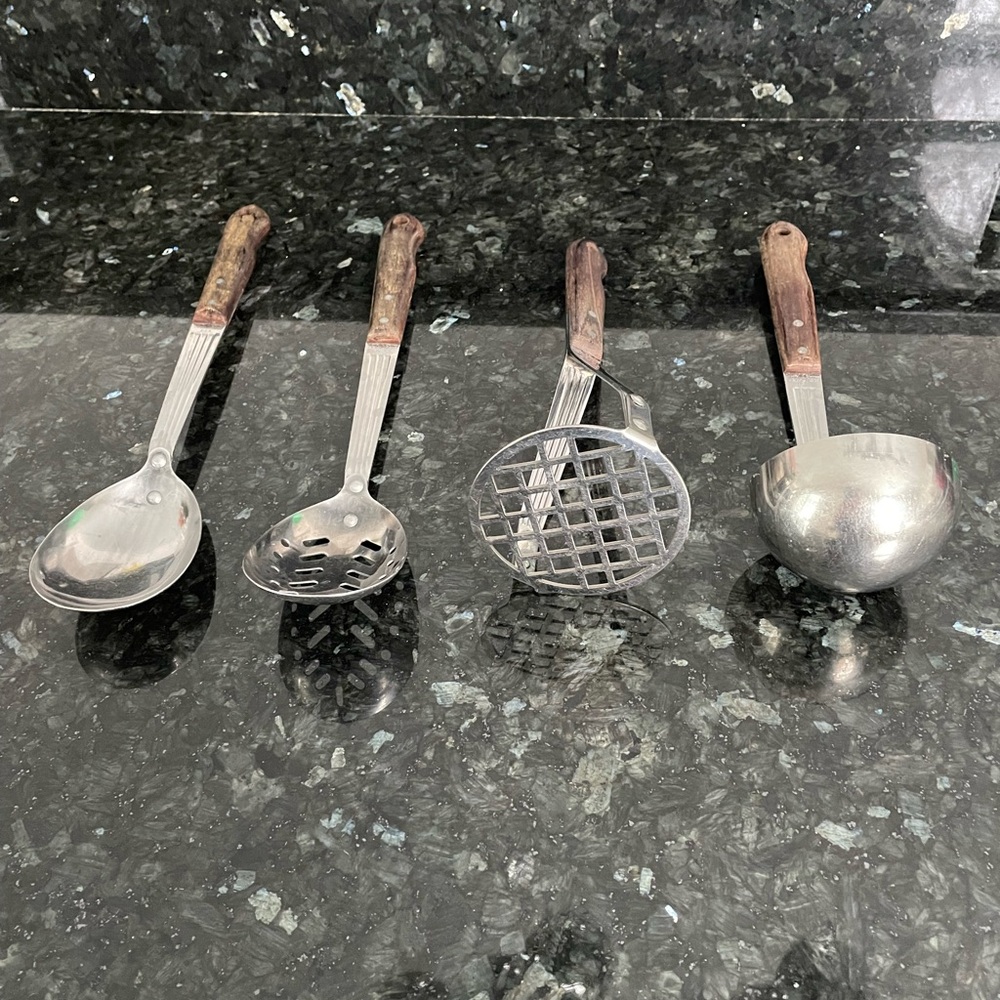 Vintage Imperial Veri-Sharp Stainless Steel Kitchen Utensil Set